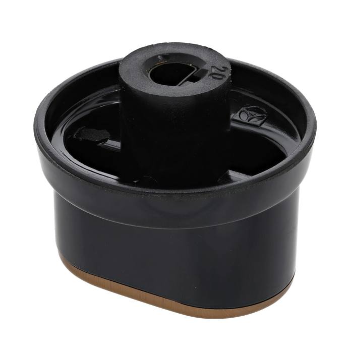 knob, gas, black