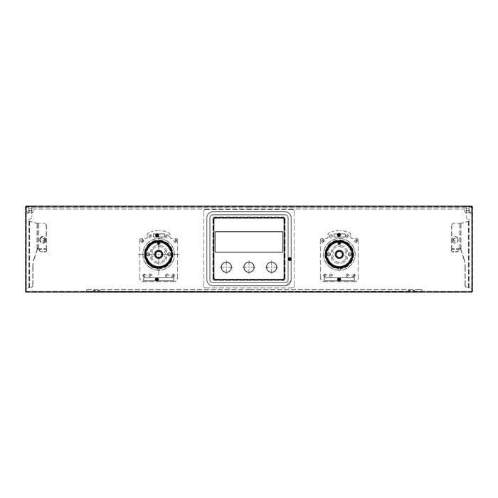 control panel,inox,60cm.Hexagon,2K