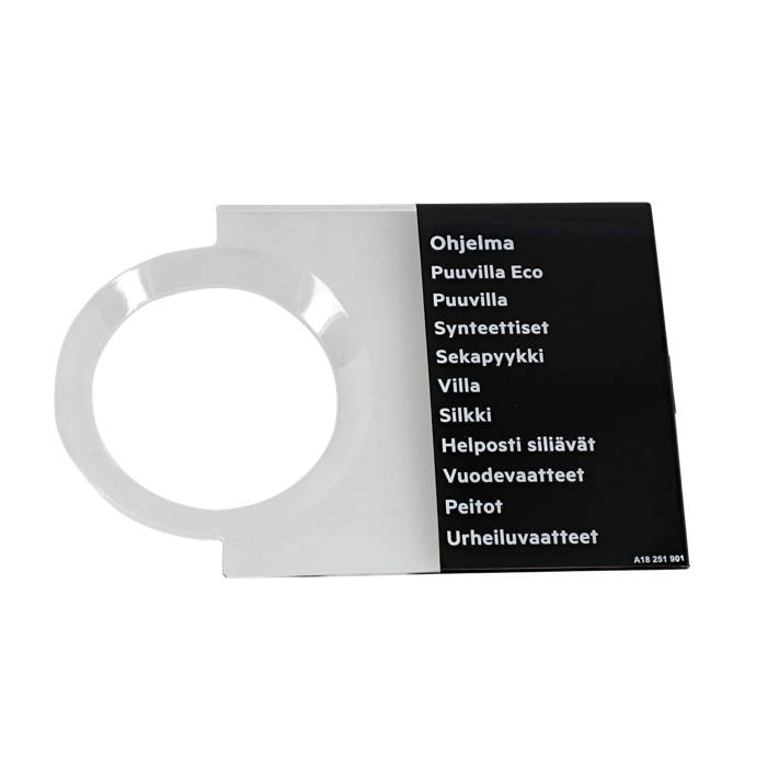 programme plate,knob,adhesive,IT