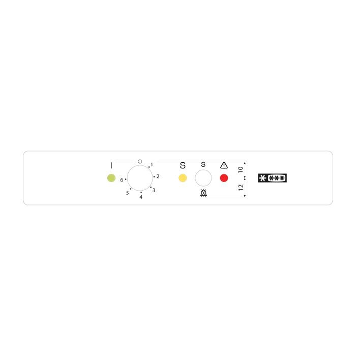 programmaplaat, Zanussi, 7820,195x34mm