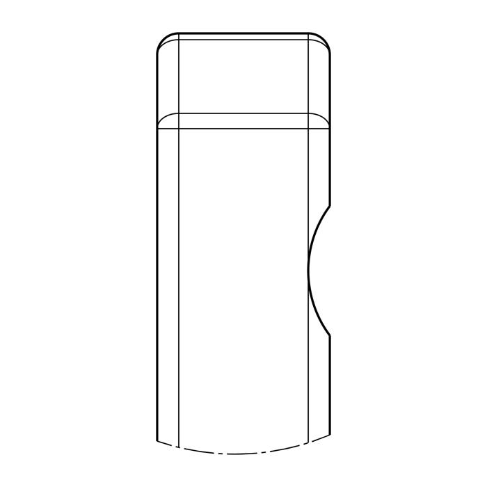 glass shelf, raw, 477x295mm