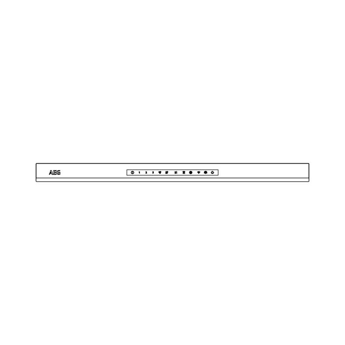panel glas-, sats, AEG, 598x40