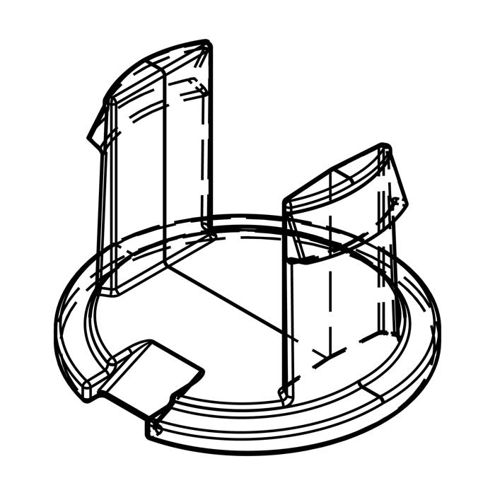 Refrigerator Hole Cover