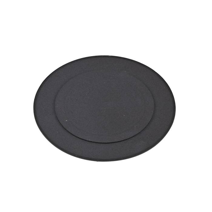 burner top, medium, black,