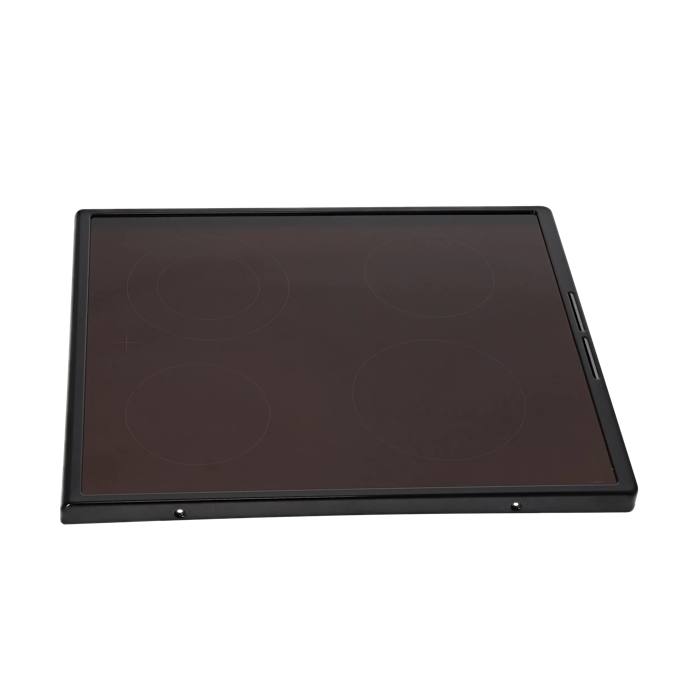 GLASPLATTE MIT RAHMEN,SCHWARZ,
