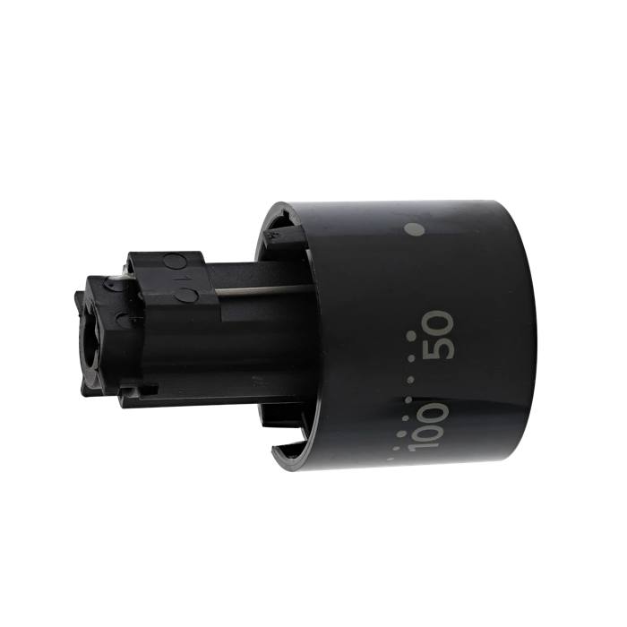 knob, thermostat, black