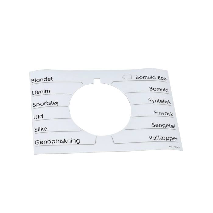 programme plate,knob,adhesive,DA