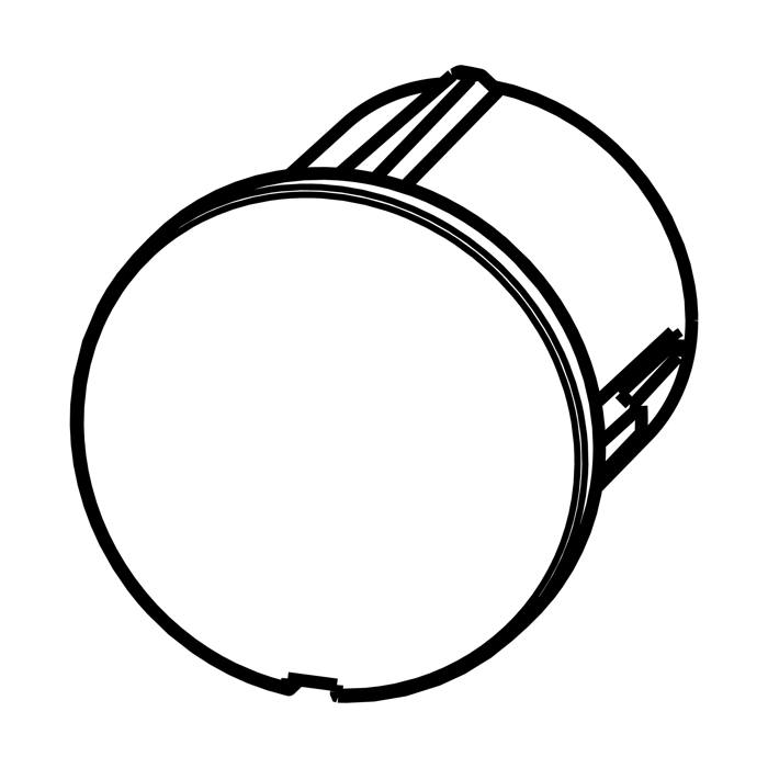 screw cover, air duct, white, right,20.8mm