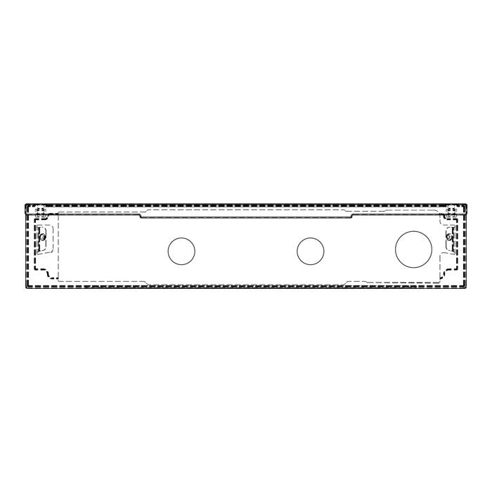 control panel, black, 60cm,LUX,2K