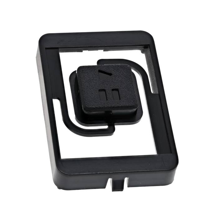 key, start button, black