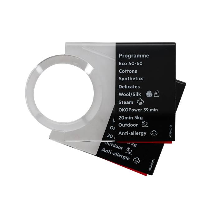 programme plate, knob, adhesive