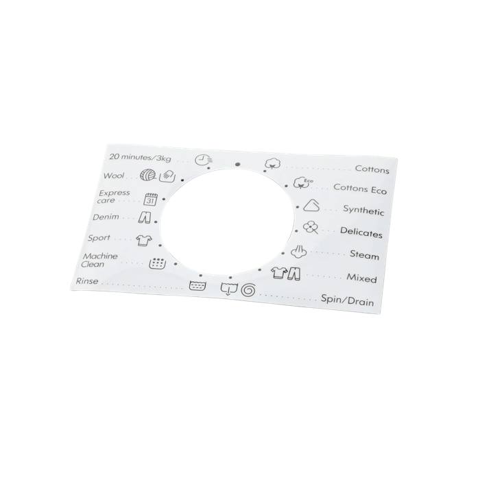 programme plate,knob,adhesive,EN