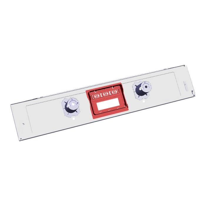 painel de comandos, inox