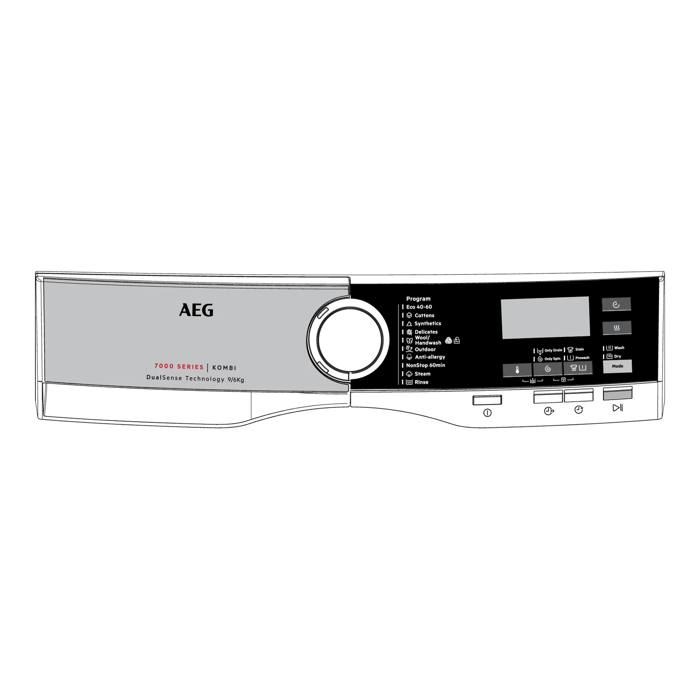 control panel,white,AEG,EN,Symbols