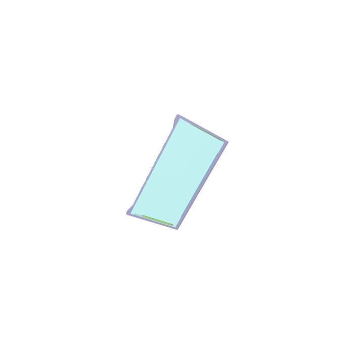 glass shelf, assembly, 646.2x364.6mm