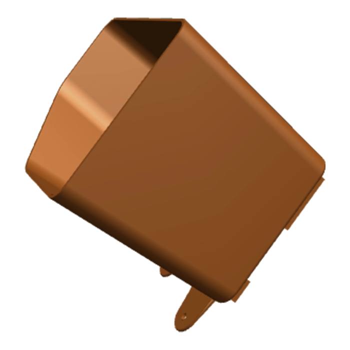 drop tray, side, 127x106x95mm