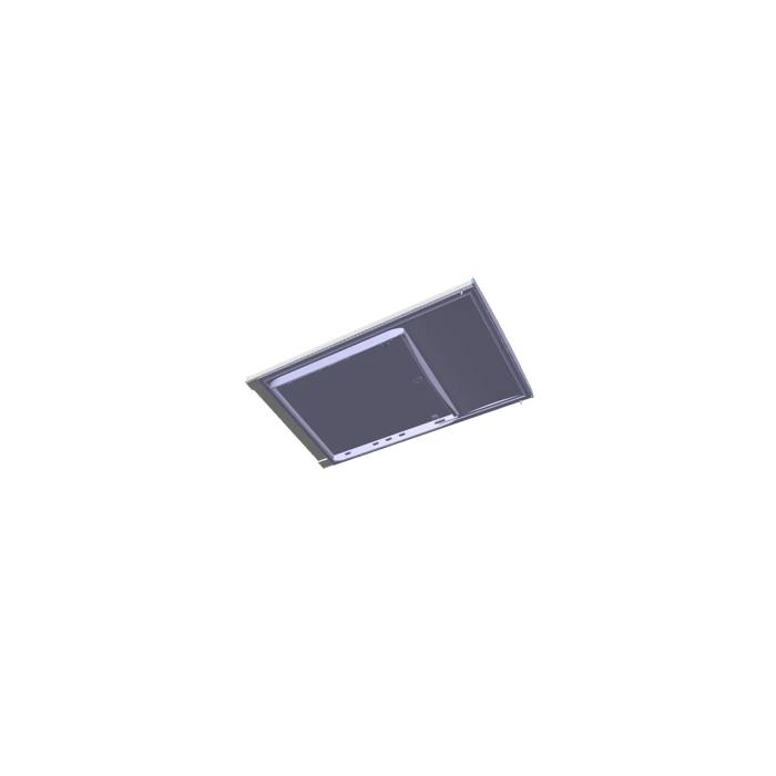 fridge door, inox, 590,8x1176mm