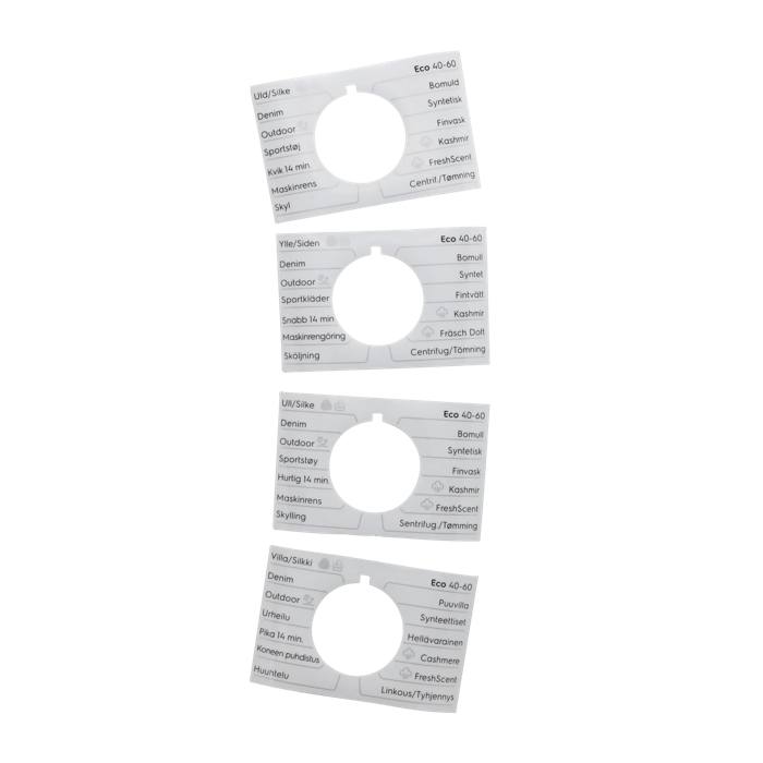 programme plate,knob,adhesive,DA,NO,FI,SV