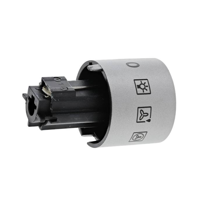 knap, funktion, inox, 9+0