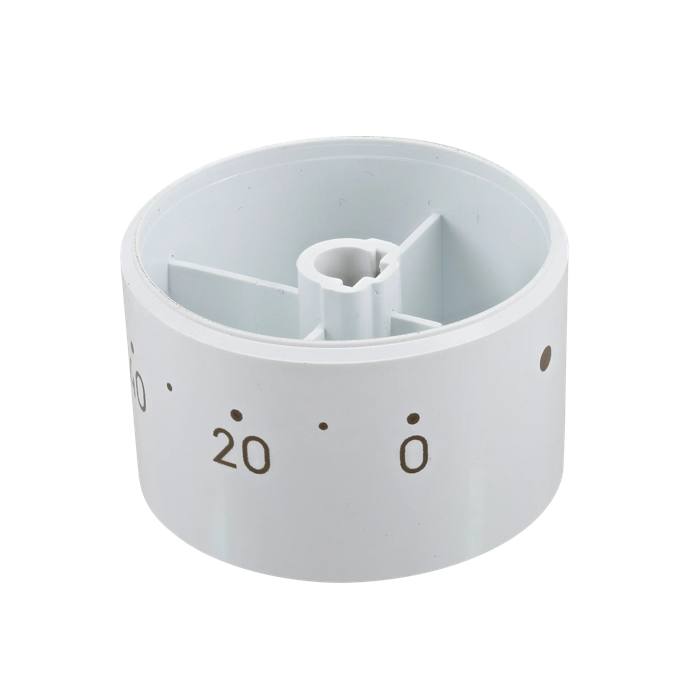 knob, timer, white, 0-120'