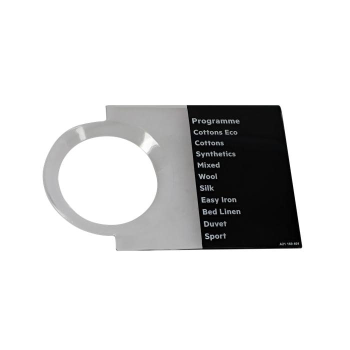 programme plate,knob,adhesive,EN
