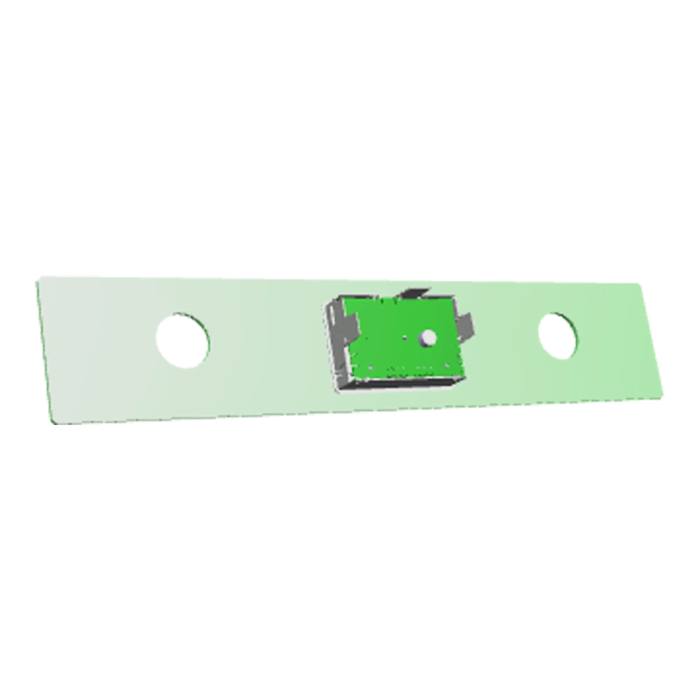 Push button,rectangular,complete,white