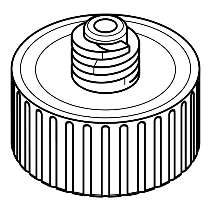 connection, cylinder, foot, H=38.5mm