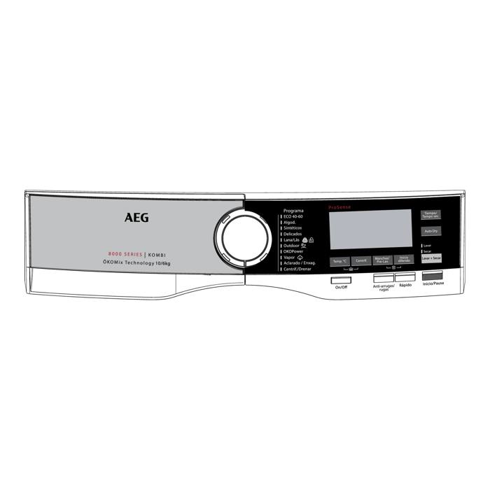 control panel, white, AEG