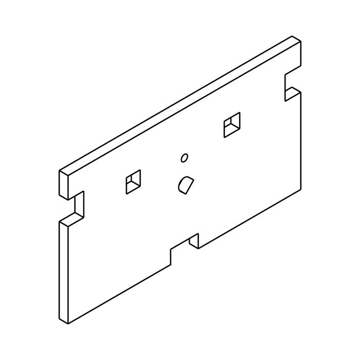 Main Oven Lower Rear Insulation