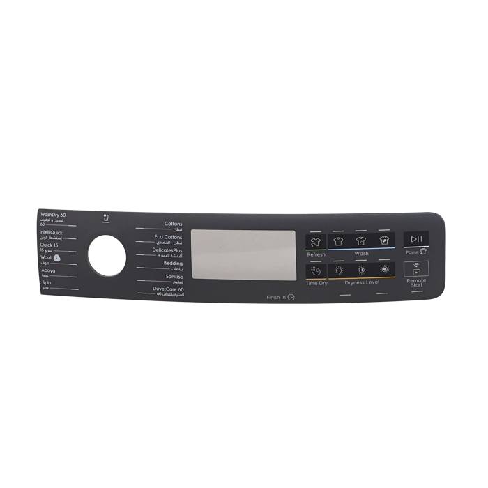 panel holder, control panel, Electrolux, WD700,D/SIL,AR+EN