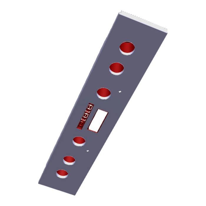 BEDIENBLENDE,INOX,60CM,SET,6K
