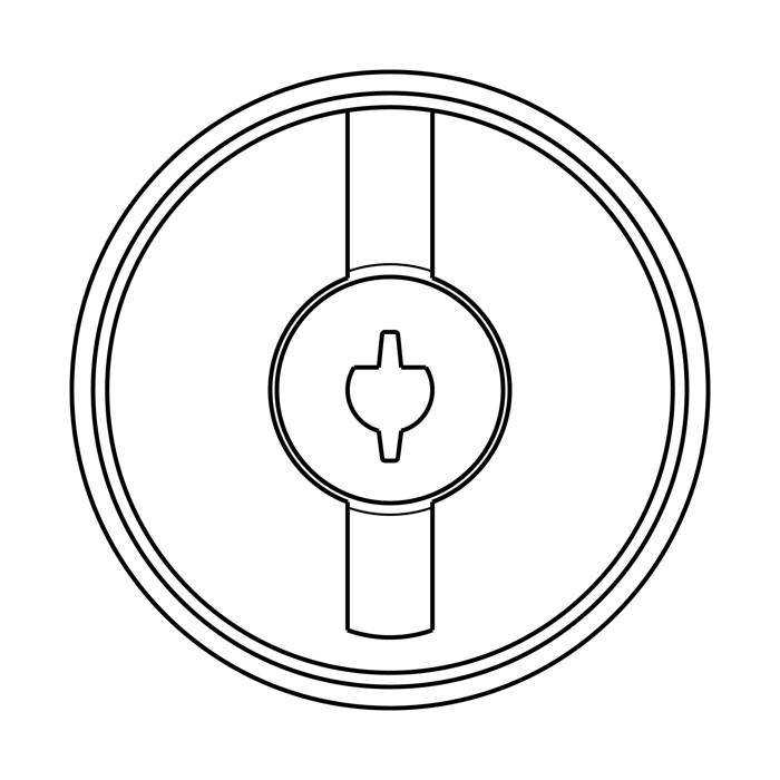 Inox Oven Thermostat Control Knob