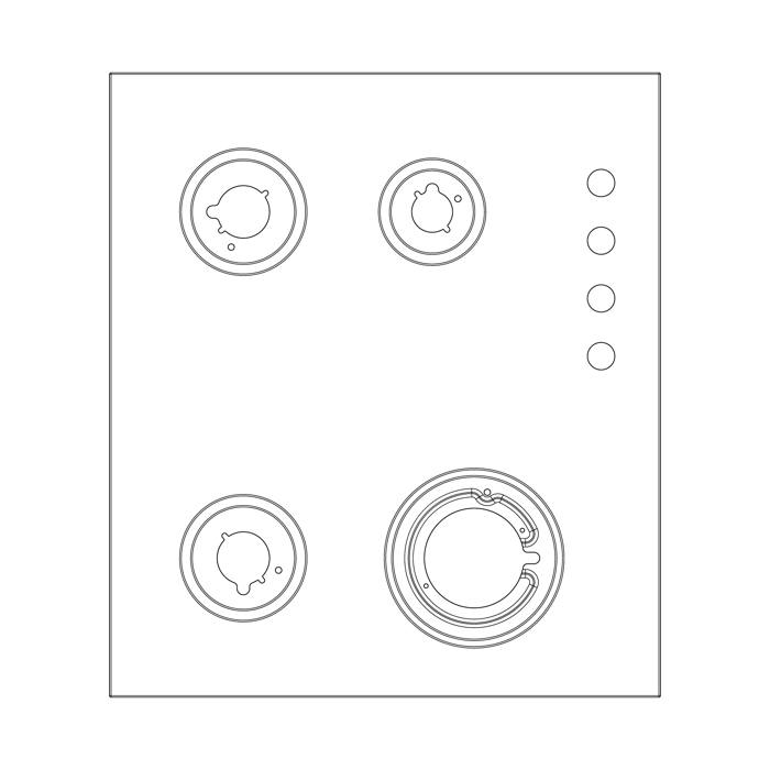blat roboczy,nierdzewny,Electrolux,595x525mm