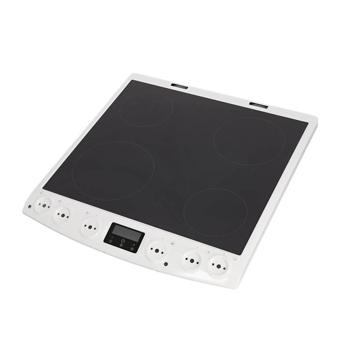 cooking top with frame, white, 60cm