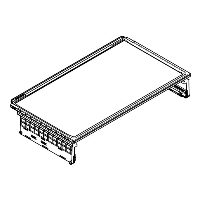 glass panel assembly, with, guidance rail, BF70,576xD381.4mm