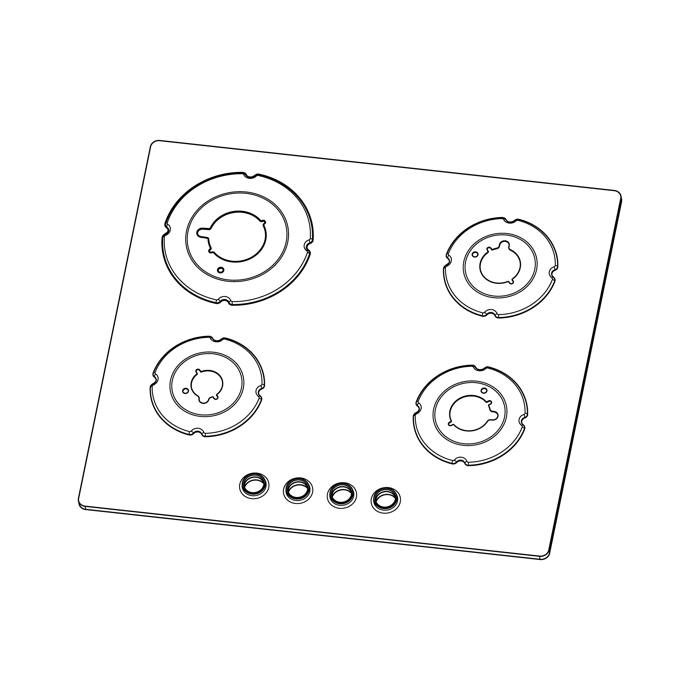 work top,mirror,Electrolux,590x520mm