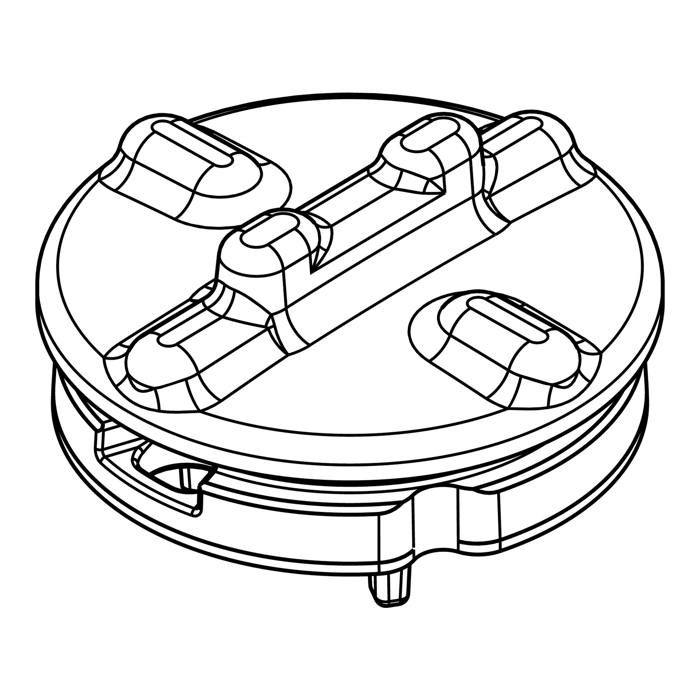 assembly, crown, burner top