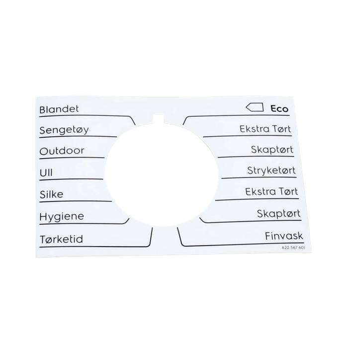 programme plate,knob,adhesive,NO