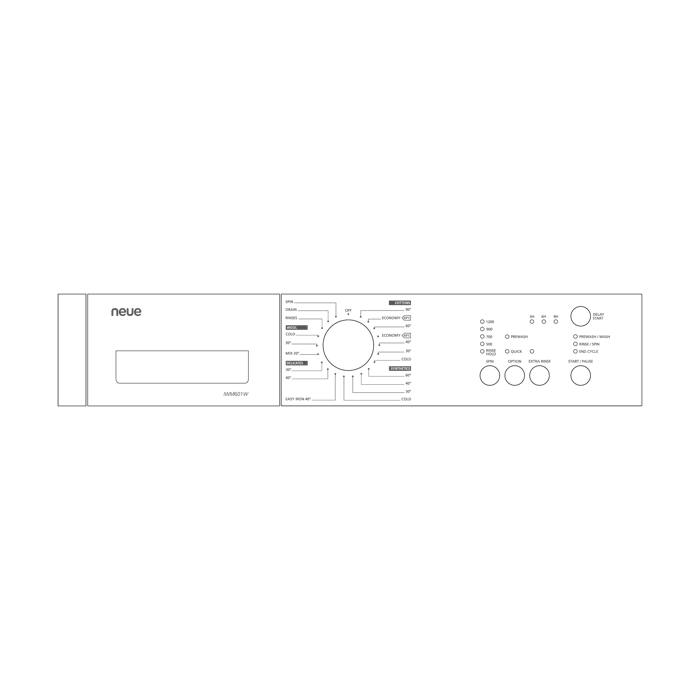 control panel,Handle,Neue,IWM601W,EN