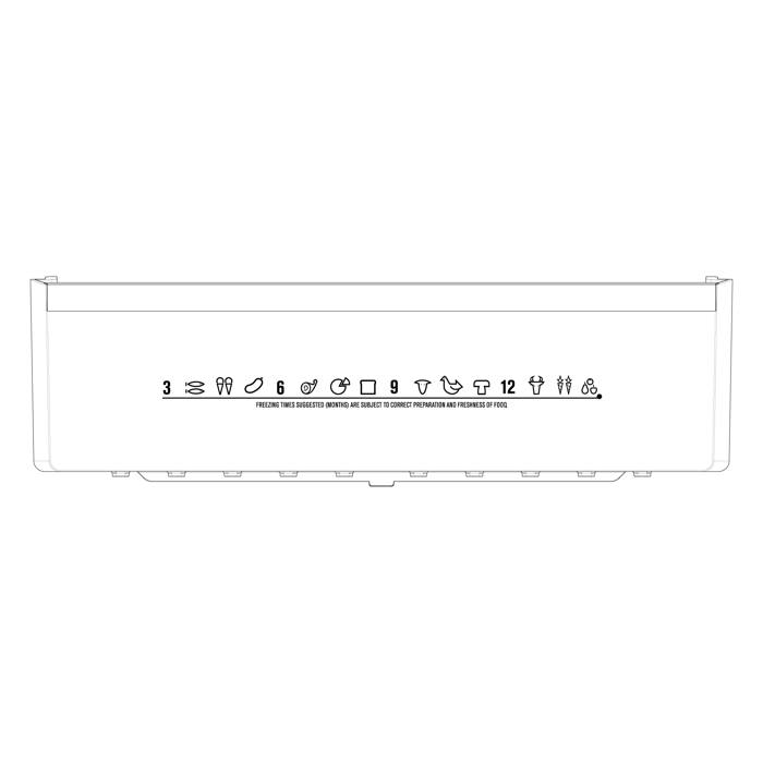 Door shelf,silkscreened,SP8008,661.7x168.8mm
