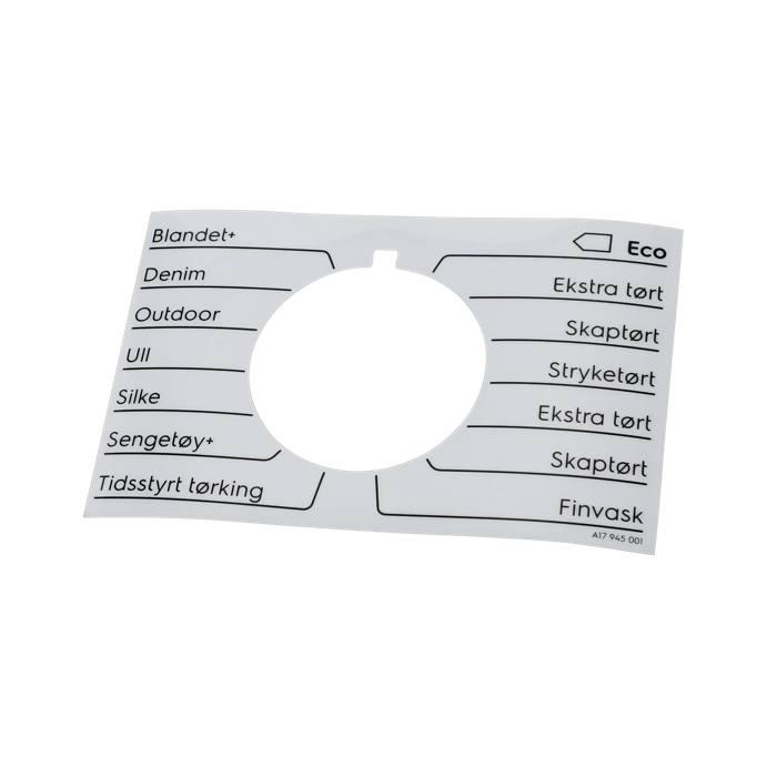 programme plate,knob,adhesive,NO