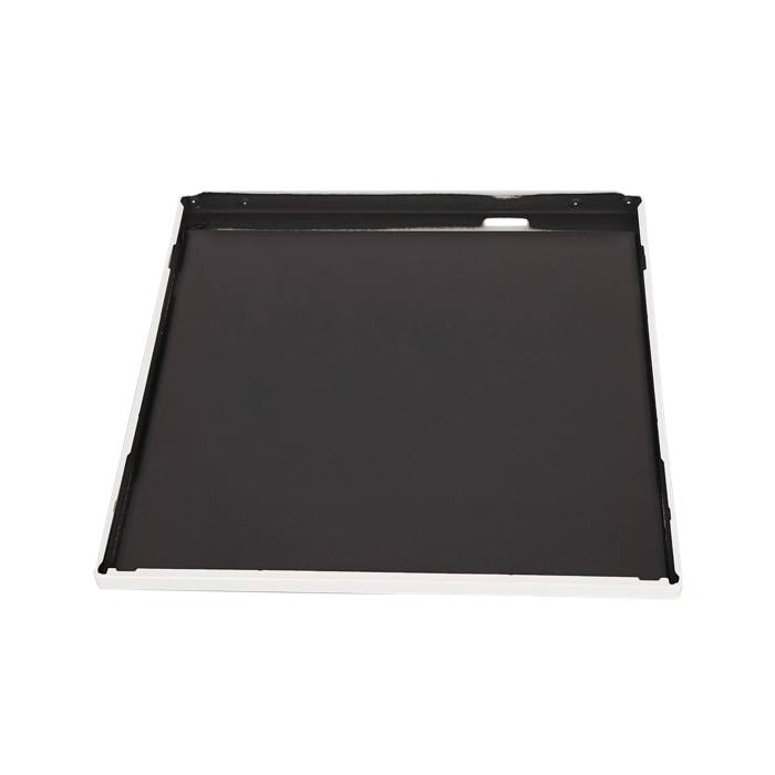 GLASPLATTE MIT RAHMEN,WEISS,60