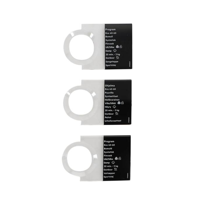 programme plate,knob,adhesive,DA,NO,FI