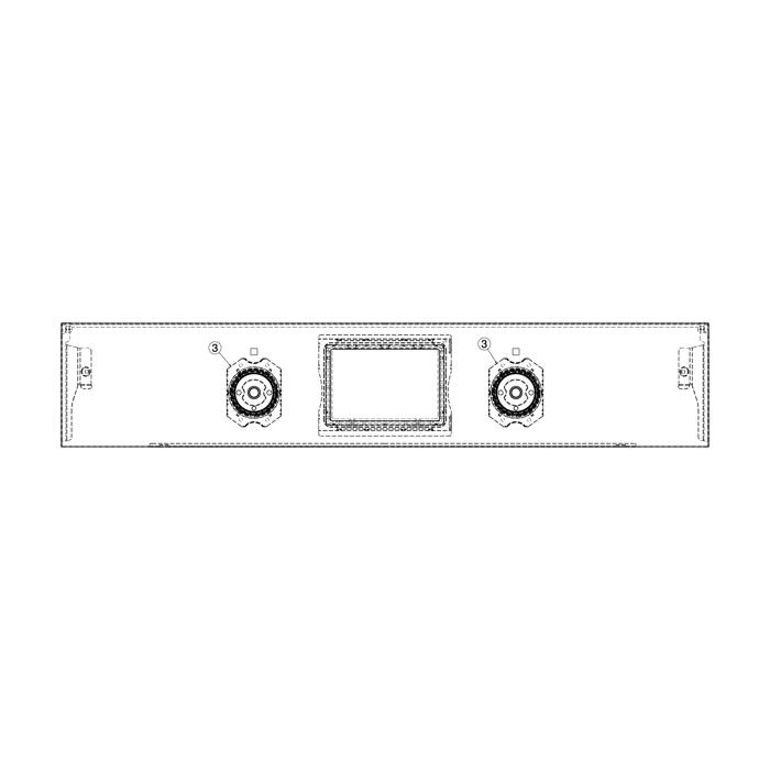 control panel, black, 60cm,SET,2K