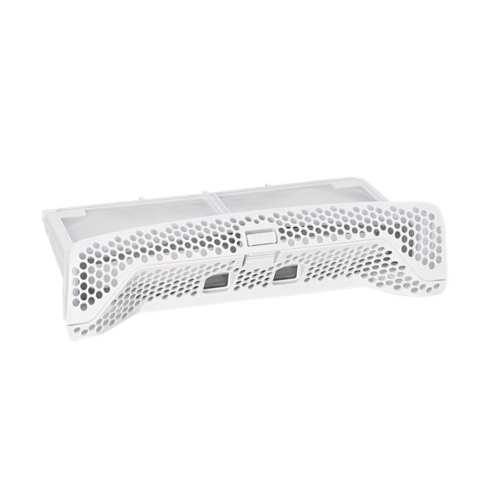 fluff filter, assembly, white