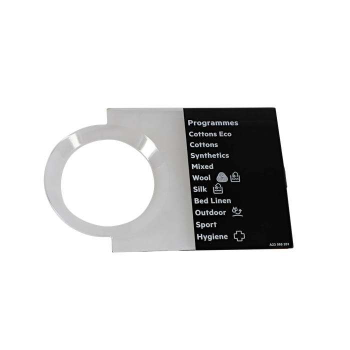 programme plate, knob, adhesive