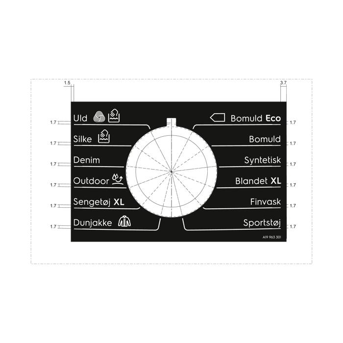 programme plate,knob,adhesive,DA