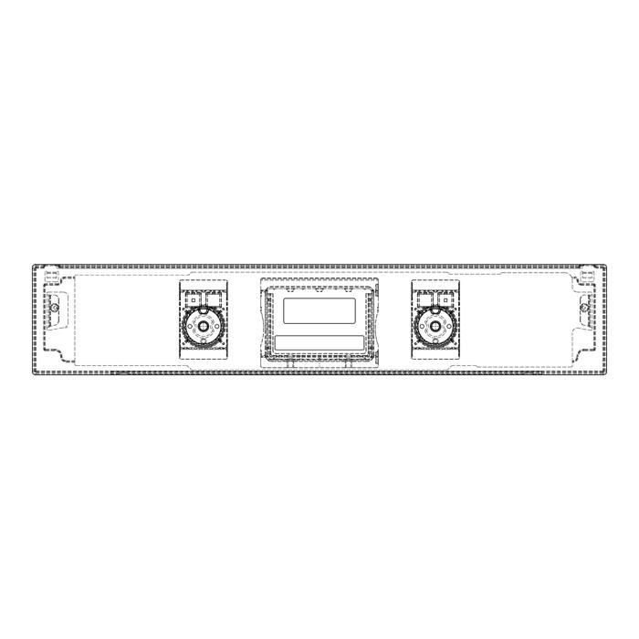 panel obslugi,czarny,60cm, SET, 2K