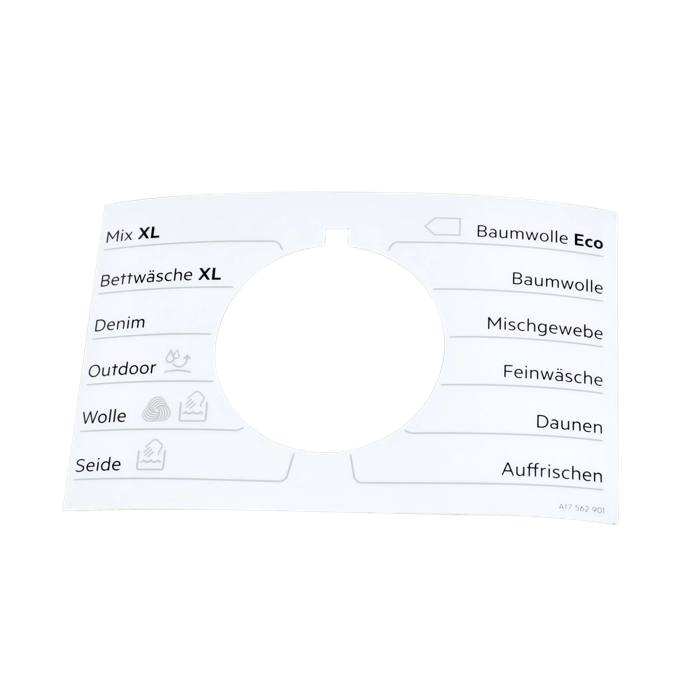 programme plate,knob,adhesive,DE