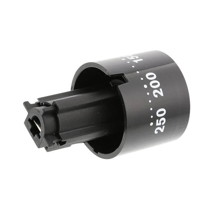 knob, thermostat, black